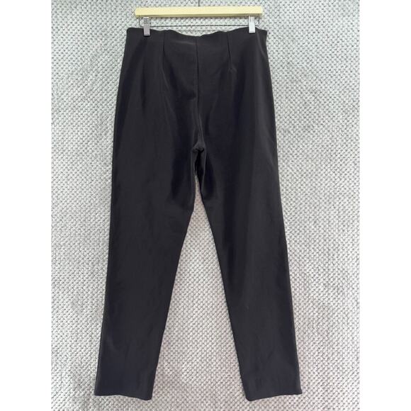 Equestrian Pants Women XL Brown Rib Knit High Rise PullOn Elastic Waist Comfy - Picture 5 of 13